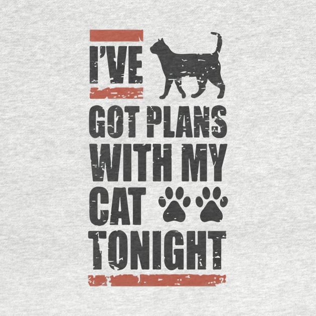 I've Got My Plans With My Cat Tonight by Artmoo